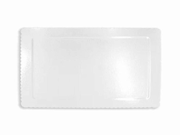 CAKE BOARD RETANGULAR ULTRAFEST - 40X30cm - BRANCO - 1 unidade