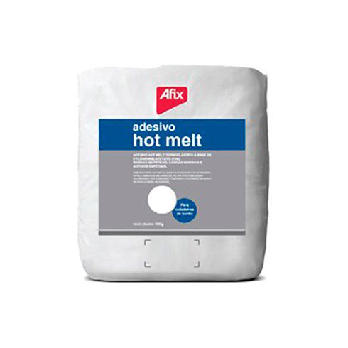 Adesivo Hot Melt Afix Branco 1824 para Coladeira de Bordas - Pacote 10 Kg