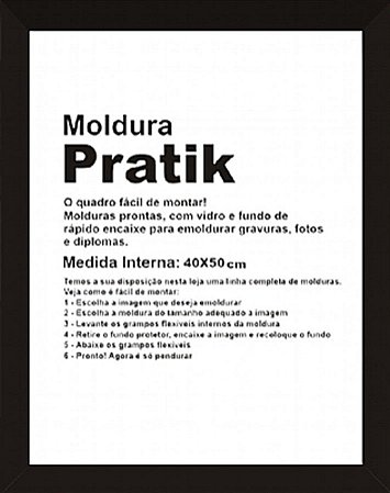 MOLDURA PRÁTICA 40X50CM