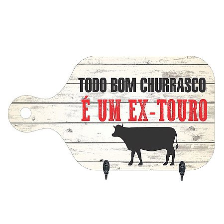 PORTA-CHAVES TODO BOM CHURRASCO 15,5X28CM - Fábrica de Porta Retratos,  Quadros, Painéis e Fotos