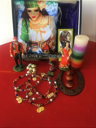 Kit Amor Dinheiro Magia Cigana Vidente Altar Ritual Firmeza