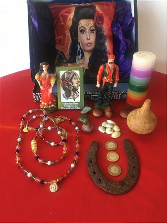 Kit Amor Dinheiro Magia Cigana Altar Ritual Oferenda Firmeza
