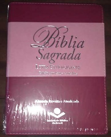 Bíblia letra Extra gigante/ também  toda preta