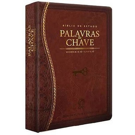 Bíblia De Estudo Palavras-chave Luxo Marrom (clássica)