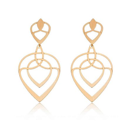 BRINCO FOLHEADO A OURO 18K