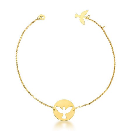 PULSEIRA ESPIRITO SANTO VAZADO OURO 18K  AU91/8/00