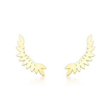 BRINCO EAR CUFF FOLHA OURO 18K AU91/9/70