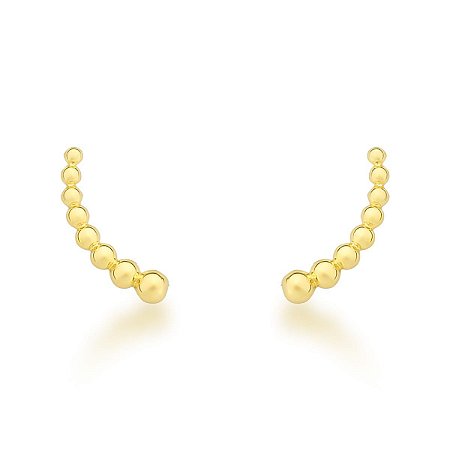 BRINCO EAR CUFF BOLA OURO 18K AU91/7/40
