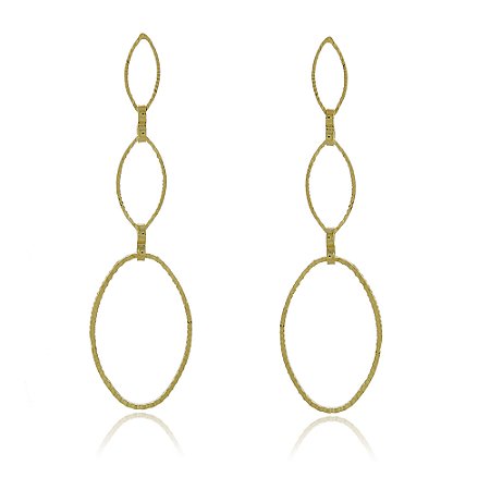 Brinco folheado a ouro 18k