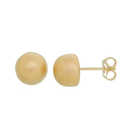 BRINCO FOSCO FOLHEADO A OURO 18K