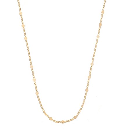 GARGANTILHA TRABALHADA FOLHEADA A OURO 18K