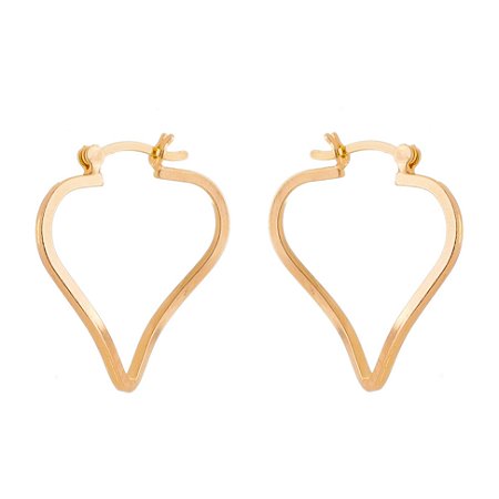 ARGOLA FOLHEADA A OURO 18K