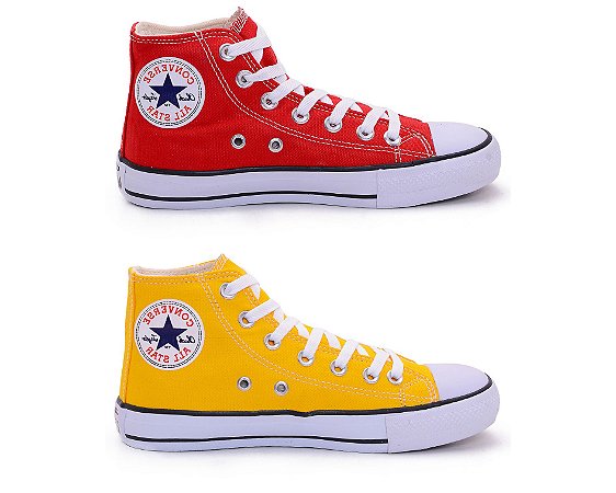 all star vermelho bota