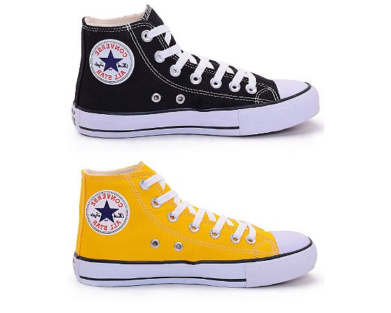 all star amarelo bota