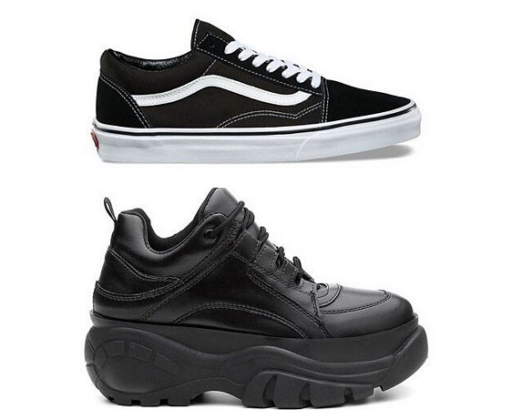 vans preto tradicional