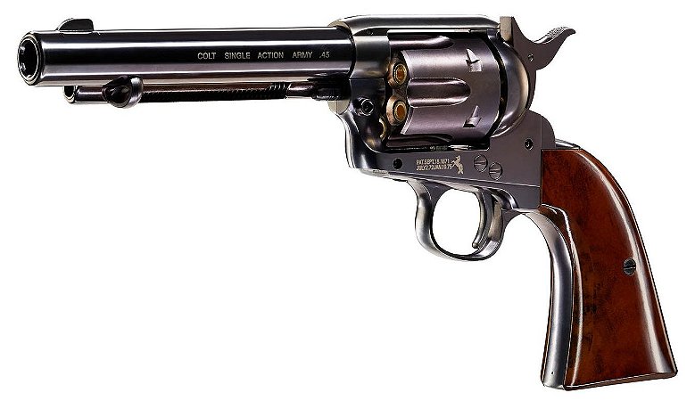 Revólver Airgun Pellet Colt SAA.45 Blue Co2 4,5mm