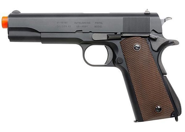 Pistola Airsoft 1911 A1 KWA GBB 6mm - Full Metal