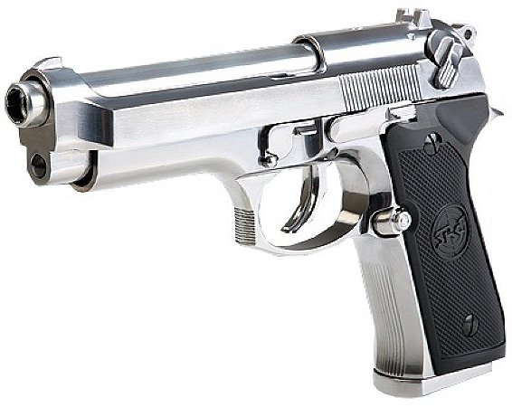 Pistola Airsoft Beretta SR92 Platinum SRC GBB 6mm - Full Metal