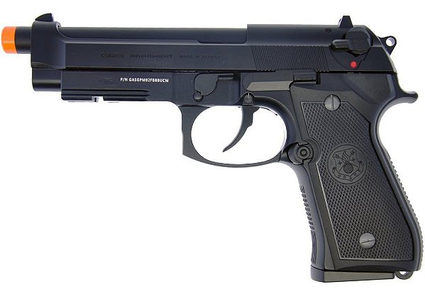 Pistola Airsoft M92 Black G&G GBB 6mm - Full Metal