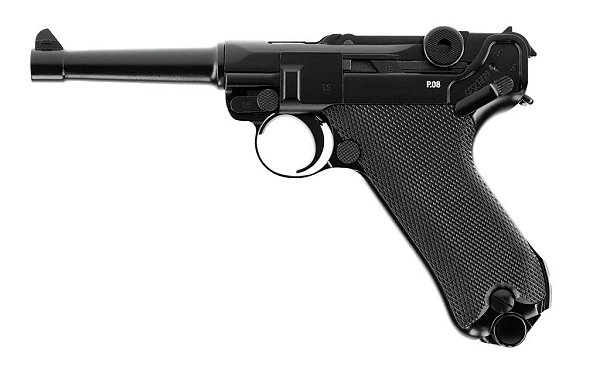 Pistola Airgun Luger WWII P08 Black Umarex Legends Co2 4,5mm