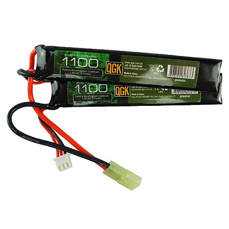 Bateria de Lipo 7,4V 1100 MAH 20c - QGK