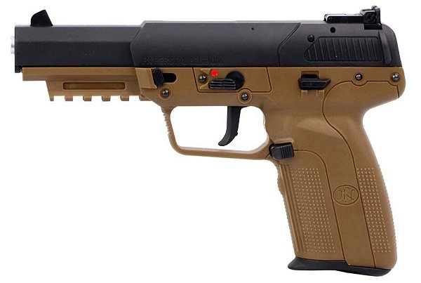 Pistola Airsoft FN HERSTAL Five-Seven 5-7 Cybergun Dark Earth GBB 6mm