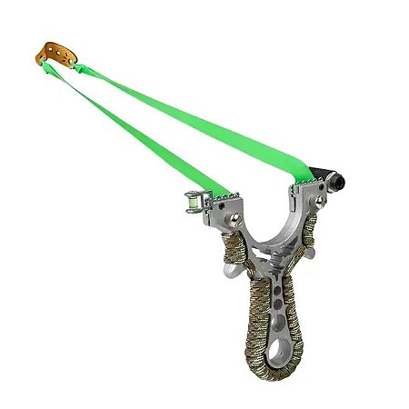 Atiradeira Estilingue de Metal com Mira Laser Rossi