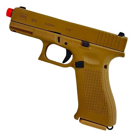 Pistola Airsoft Glock R19 (G19x) Desert Army Armament GBB 6mm
