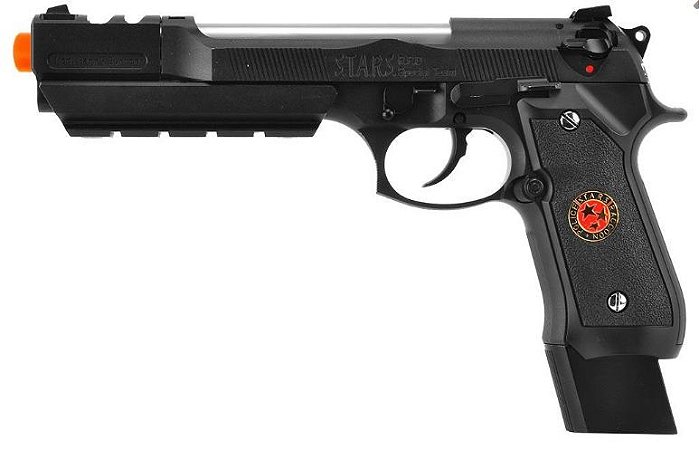 Pistola Airsoft M92 WE BioHazard Extended Black GBB 6mm