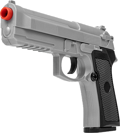 Pistola Airsoft PT92 V21 Silver Spring 6mm
