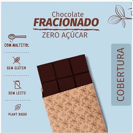 CHOCOLATE FRACIONADO 25% CACAU - ZERO AÇÚCAR (MALTITOL) - 5Kg
