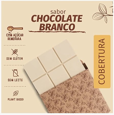 COBERTURA SABOR CHOCOLATE BRANCO VEG  - AÇÚCAR DEMERARA 5Kg