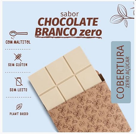 COBERTURA SABOR CHOCOLATE BRANCO VEG  - ZERO AÇÚCAR (MALTITOL) - 5Kg