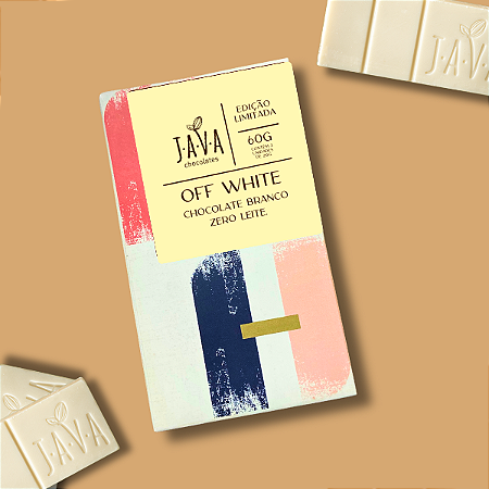 Chocolate Branco Vegano Zero Açúcar Offwhite – 60g - Escolha caixa com 6 ou 10 un - NOVO PESO