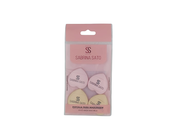 Esponja mini de dedo c/ 4 unidades Sabrina Sato SP-2080