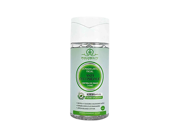 Demaquilante Anti Oleosidade 150ml PhalleBeauty PH0636