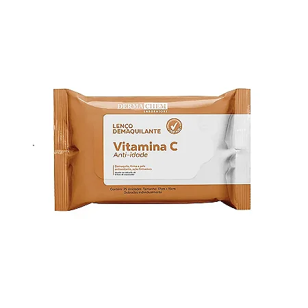 Lenço Demaquilante Vitamina C Anti-Idade Dermachem