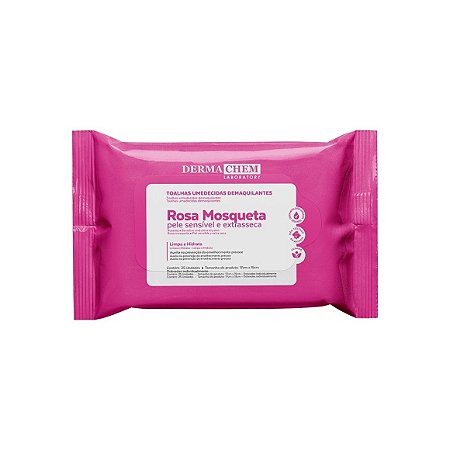Lenço Demaquilante Rosa Mosqueta Dermachem