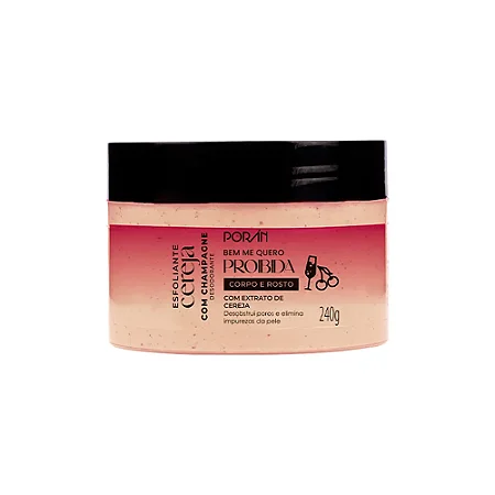 Esfoliante Corporal Cereja com Champagne Poran 240g