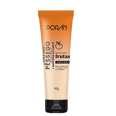 Hidratante Corpo e Rosto Pessego e Karite Poran 145g