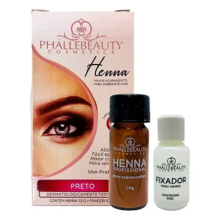 Henna Phallebeauty - Cor Preto