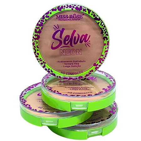 Pó Compacto Miss Rose Selva Neon - Grupo B