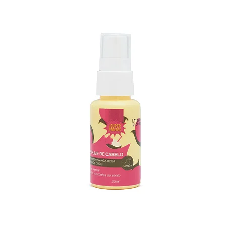 Perfume para Cabelo Manga Rosa e Côco 30ml - Super Poderes