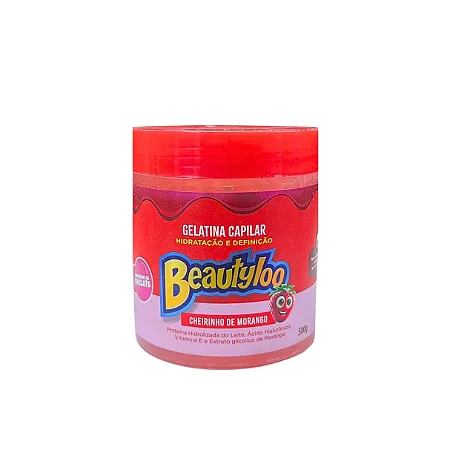 Gelatina Capilar Beautyloo Morango 500g