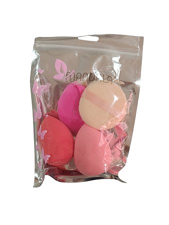 Kit c/ 4 esponjas para maquiagem Mandala - MM119