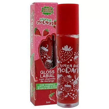 Gloss labial Louca por Morango Super Poderes 5ml