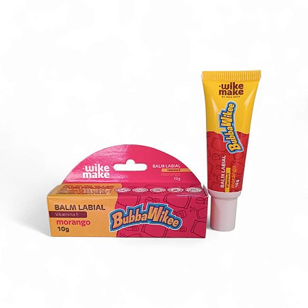 Balm Labial Morango - Wike Make 10g