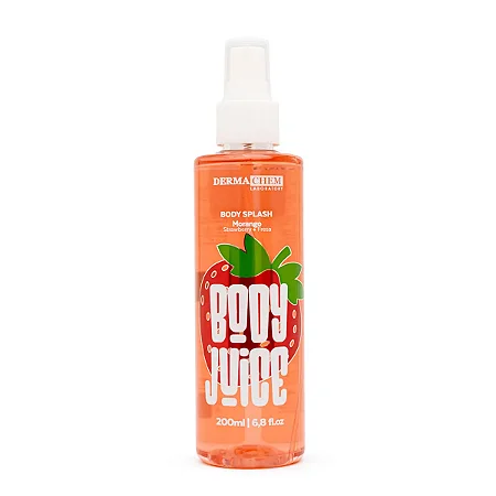 Body Splash Juice Morango Dermachem 200ml
