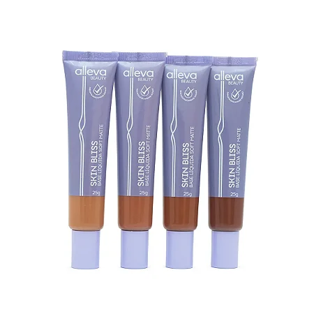 Base líquida Skin Bliss Soft Matte Alleva - Grupo D