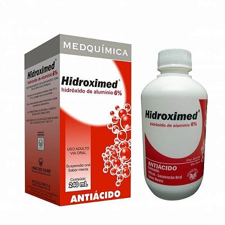 HIDROXIMED MEQ 6% 240ML (HIDROXIDO DE ALUMINIO) - MEDQUIMICA